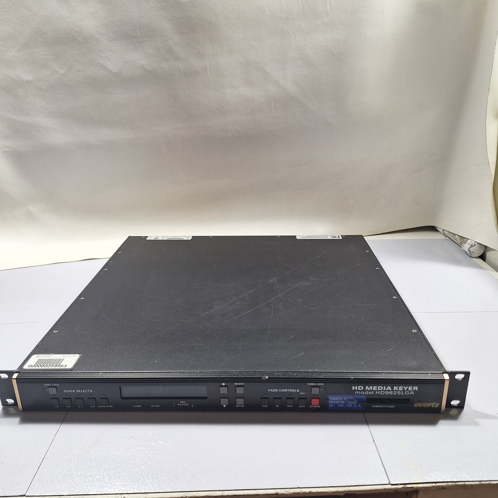 Evertz HD Media Keyer HD9625LGA For Parts untested